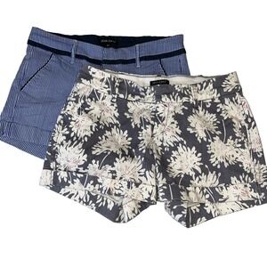 Dear John Blue Stripe Floral Shorts Chino 29 Lot Cuffed Finnegan Preppy Summer
